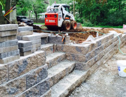 Retaining Wall Installation, Short Hills, NJ 2015